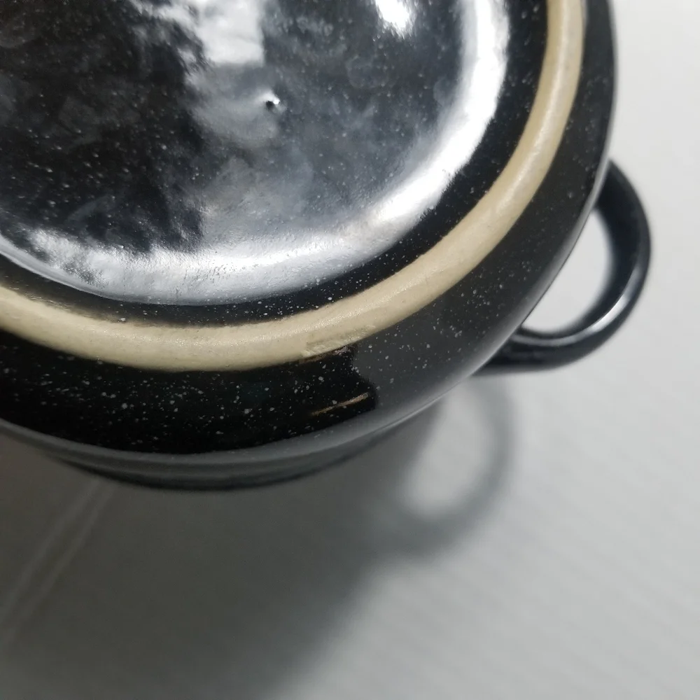 SOUP BOWLS MICROWAVE AND DISHWASHER SAFE BLACK AND WHITE CAMPING BOWLS